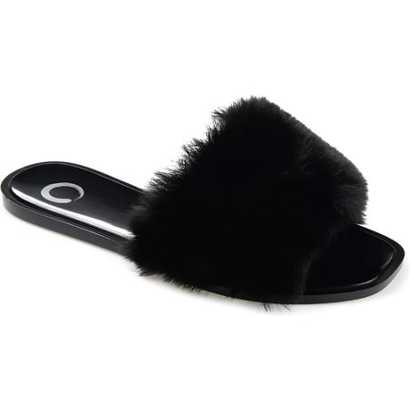 Journee Collection Womens Faux Fur Dusk Slide 9 Black
Journee Collection Womens Faux Fur Dusk Slide 9 Black