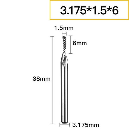 RANMEI Shank diameter 3.175mm single edge spiral milling cutter CNC engraving end mill
RANMEI Shank diameter 3.175mm single edge spiral milling cutter CNC engraving end mill