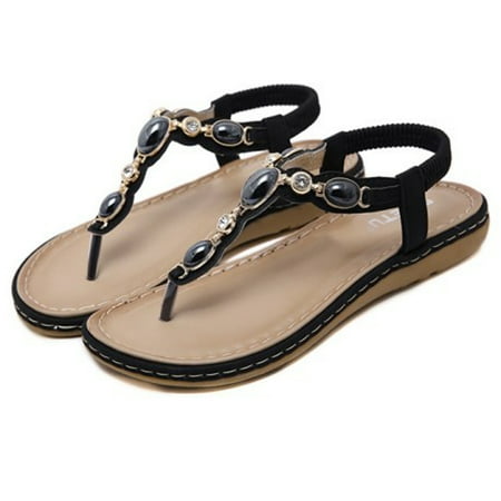 DAFENGEA Summer Gladiator Boho Style Beaded Casual Flats Sandals for Women Casual Beach Braided Open Toe Elastic Ankle Strap Comfortable Dressy Flip Flops Shoes Backless Footwear
DAFENGEA Summer Gladiator Boho Style Beaded Casual Flats Sandals for Women Casual Beach Braided Open Toe Elastic Ankle Strap Comfortable Dressy Flip Flops Shoes Backless Footwear