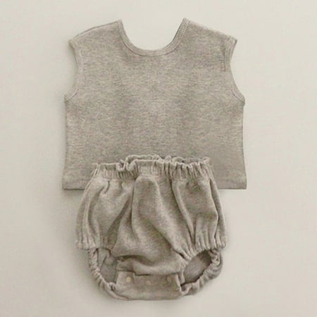 Hunpta Newborn Infant Baby Girls Boys Summer Autumn Solid Cotton Sleeveless Short Pants Tshirt Shorts Set Outfits Clothes
Hunpta Newborn Infant Baby Girls Boys Summer Autumn Solid Cotton Sleeveless Short Pants Tshirt Shorts Set Outfits Clothes