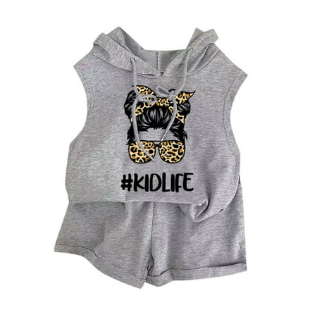 Girls Sleeveless Hooded Top And Shorts Two Piece Set Summer Sweatsuits Casual Sports Suit Crop Top Outfits for Kids Clothes for Babies Girl Baby Clothes Rainbow Little Girl Outfits 5t Toddler Checke
Girls Sleeveless Hooded Top And Shorts Two Piece Set Summer Sweatsuits Casual Sports Suit Crop Top Outfits for Kids Clothes for Babies Girl Baby Clothes Rainbow Little Girl Outfits 5t Toddler Checke