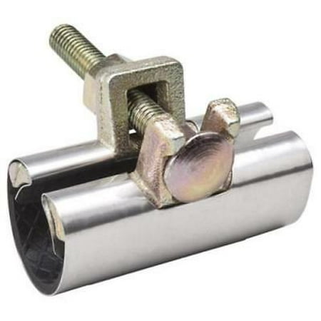 1-1/2 X 3 Stainless Steel Pipe Repair Clamp 1 Bolt 2PK