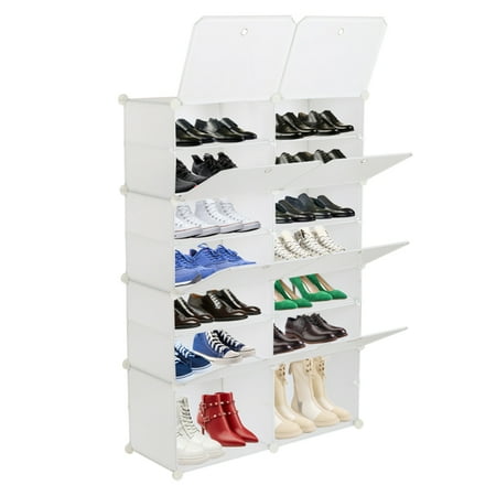 Goorabbit 7-Tier Portable 28 Pair Shoe Rack Organizer 14 Grids Tower Shelf Storage Cabinet Stand Expandable for Heels Boots Slippers White
Goorabbit 7-Tier Portable 28 Pair Shoe Rack Organizer 14 Grids Tower Shelf Storage Cabinet Stand Expandable for Heels Boots Slippers White
