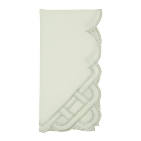 Saro Lifestyle 1729.S20S 20 in. Braid Embroidered Square Table Napkins Silver - Set of 4
Saro Lifestyle 1729.S20S 20 in. Braid Embroidered Square Table Napkins Silver - Set of 4