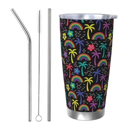 Vsdgher Colorful Palms 20 Oz Stainless Steel Vacuum Insulated Travel Mug Coffee Cup for Home Office Outdoor Works Great for Ice Drinks and Hot Beverage -Straw Three-piece Set
Vsdgher Colorful Palms 20 Oz Stainless Steel Vacuum Insulated Travel Mug Coffee Cup for Home Office Outdoor Works Great for Ice Drinks and Hot Beverage -Straw Three-piece Set