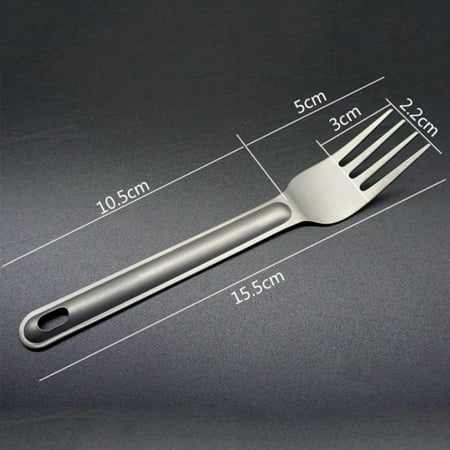 Promotion Clearance New Pure Titanium Spoon Fork Outdoor Camping Light Tableware Camping Spoon Tableware Titanium Fork