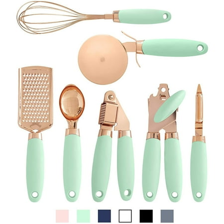 Multicolor Handle 7 Piece Kitchen Gadgets Set Copper Plated Stainless Steel Cutlery
Multicolor Handle 7 Piece Kitchen Gadgets Set Copper Plated Stainless Steel Cutlery