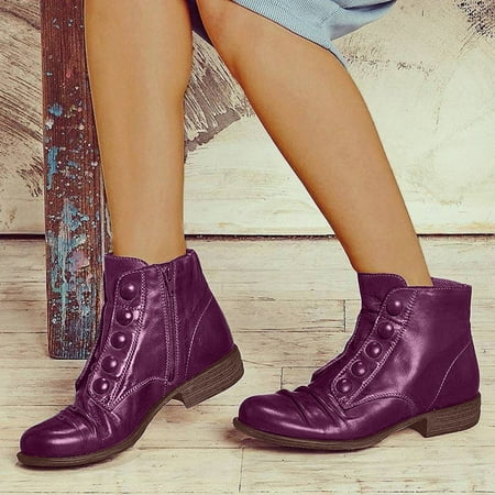 Flat Retro Fashion Zipper Women s Color Boots Decoration Short Solid Button women s boots
Flat Retro Fashion Zipper Women s Color Boots Decoration Short Solid Button women s boots