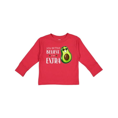 Inktastic You Better Believe I m Extra Funny Avocado Gift Toddler Boy or Toddler Girl Long Sleeve T-Shirt
Inktastic You Better Believe I m Extra Funny Avocado Gift Toddler Boy or Toddler Girl Long Sleeve T-Shirt