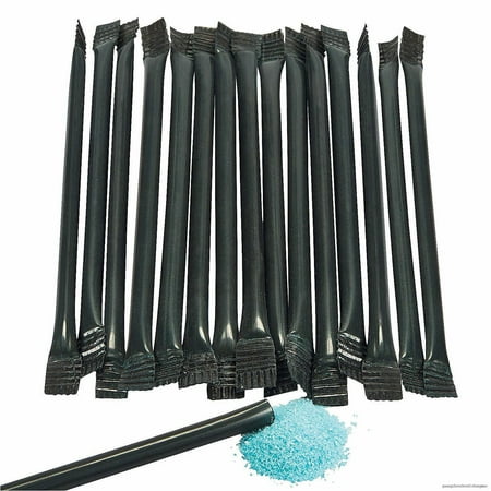 Candy Filled Straws Powder Sticks - Bulk Set Of 240 - Party Gender Reveal Wedding And Buffet Candy (Black)
