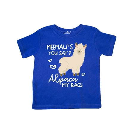 Inktastic Meemaw s You Say Alpaca My Bags Gift Toddler Boy or Toddler Girl T-Shirt
Inktastic Meemaw s You Say Alpaca My Bags Gift Toddler Boy or Toddler Girl T-Shirt