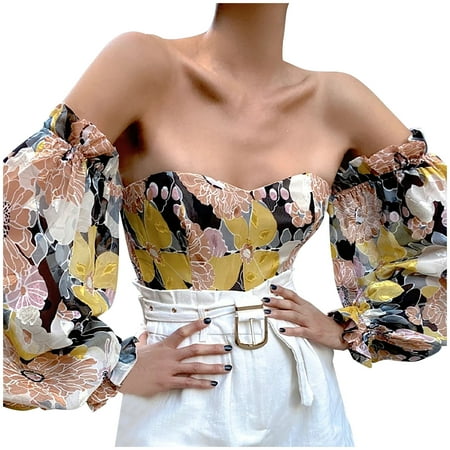 Ziloco Short Sleeve Off-The-Shoulder Blouses & Shirts Plus Size Blouses for Women Ladies Summer Fashion Sexy One-Shoulder Print Full Sleeve Print Top Blouses Maternity Tank Top
Ziloco Short Sleeve Off-The-Shoulder Blouses & Shirts Plus Size Blouses for Women Ladies Summer Fashion Sexy One-Shoulder Print Full Sleeve Print Top Blouses Maternity Tank Top