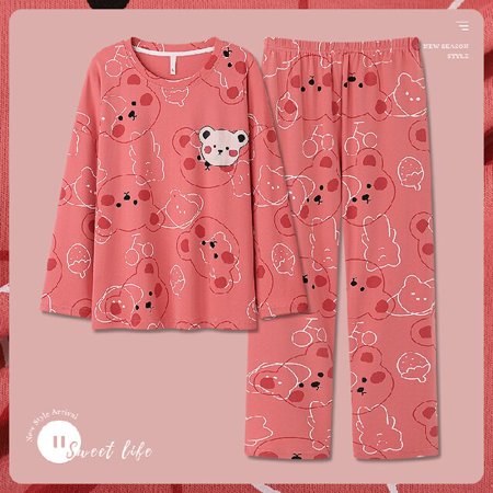 DanceeMangoo Fashion 2 Piece Women Set Spring Autumn Long Sleeve Pajamas for Woman Cotton Sleepwear Set Flowers Print Soft Ladies Pajama Set
DanceeMangoo Fashion 2 Piece Women Set Spring Autumn Long Sleeve Pajamas for Woman Cotton Sleepwear Set Flowers Print Soft Ladies Pajama Set