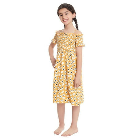 PEASKJP Party Dress for Girls Toddler Kids Athletic GirlsTulle A-Line Flowy Short Sleeve Pageant Princess Dress Yellow 11-12 Years 
PEASKJP Party Dress for Girls Toddler Kids Athletic GirlsTulle A-Line Flowy Short Sleeve Pageant Princess Dress Yellow 11-12 Years