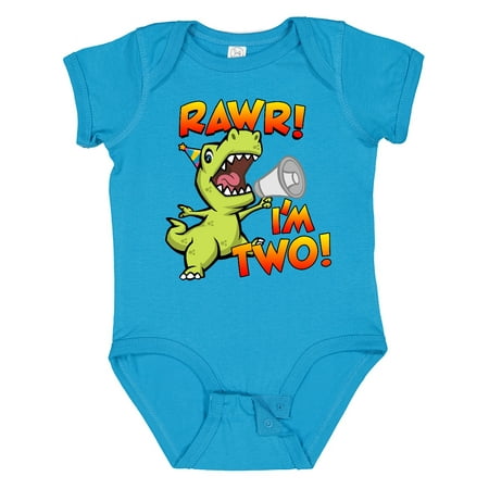 Inktastic Rawr I m Two Dinosaur Gift Baby Boy or Baby Girl Bodysuit