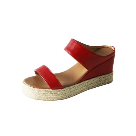 Woobling Women Espadrilles Summer Slippers Slip On Casual Shoes Street Slides Fashion Platform Sandals Open Toe Non-Slip Red 7
Woobling Women Espadrilles Summer Slippers Slip On Casual Shoes Street Slides Fashion Platform Sandals Open Toe Non-Slip Red 7