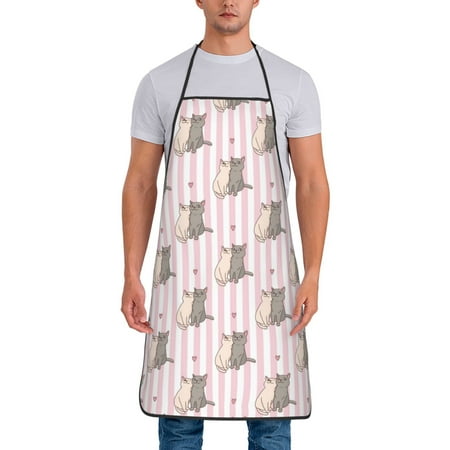 Wukai Heart Cat Print Aprons Adjustable Bib Aprons Cooking Kitchen Chef Apron for Women and Men
Wukai Heart Cat Print Aprons Adjustable Bib Aprons Cooking Kitchen Chef Apron for Women and Men