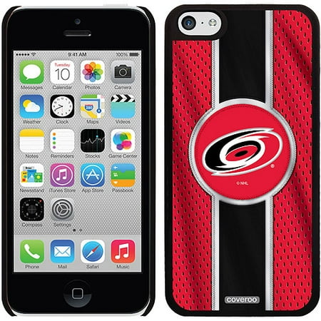 Carolina Hurricanes Jersey Stripe Design on iPhone 5c Thinshield Snap-On Case by Coveroo