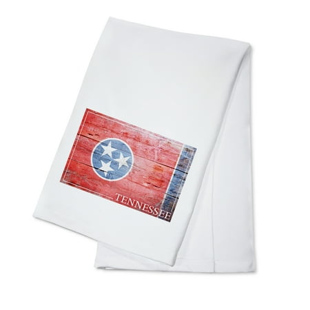 Rustic Tennessee State Flag (100% Cotton Tea Towel Decorative Hand Towel Kitchen and Home)