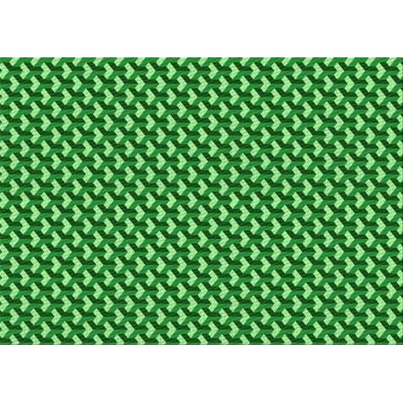 Ahgly Company Indoor Rectangle Patterned Green Area Rugs 7 x 9