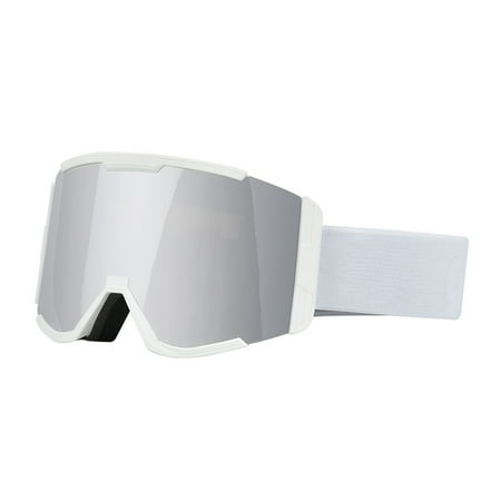 Goory Ski Goggles Anti Fog Snowboard Goggle UV Protection Women Protective Eye Skate Glasses Windproof Outdoor Double Layer Coated Lens Wide View Elastic Straps White Silver
Goory Ski Goggles Anti Fog Snowboard Goggle UV Protection Women Protective Eye Skate Glasses Windproof Outdoor Double Layer Coated Lens Wide View Elastic Straps White Silver