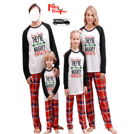 Matching Family Pajamas Sets Christmas PJ s Letter Print Top and Plaid Pants Jammies Sleepwear
Matching Family Pajamas Sets Christmas PJ s Letter Print Top and Plaid Pants Jammies Sleepwear