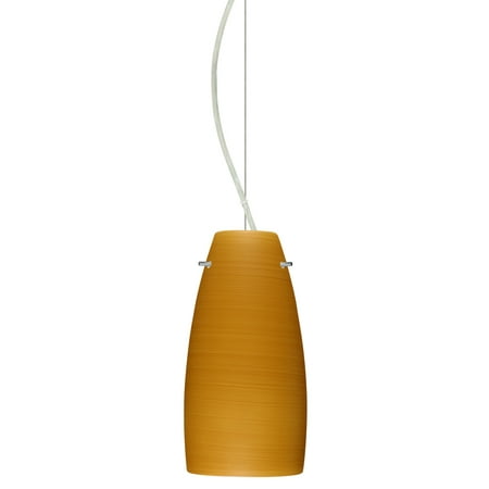 Besa Lighting 1Kx-1512Ok Tao 1 Light Cable-Hung Pendant - Nickel