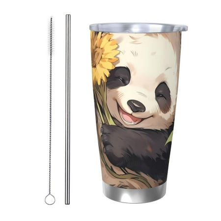 Lukts Clear Sky Cute Sunflower Panda for 20OZ Car Cup Stainless Steel Direct Drinking Straw Thermos Cup Suitable for Office Travel and Car-Straw Two-piece Set
Lukts Clear Sky Cute Sunflower Panda for 20OZ Car Cup Stainless Steel Direct Drinking Straw Thermos Cup Suitable for Office Travel and Car-Straw Two-piece Set