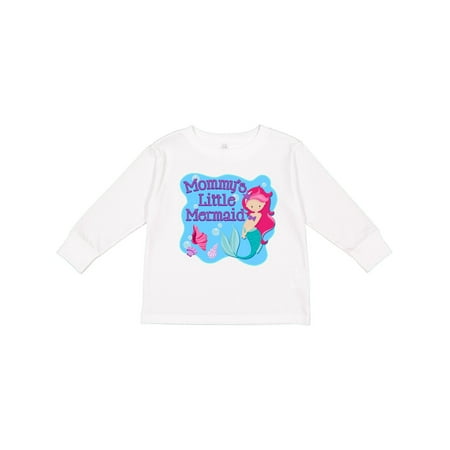 Inktastic Mommy s Little Mermaid Gift Toddler Toddler Girl Long Sleeve T-Shirt
