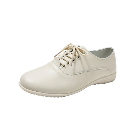 Tenmix Ladies Flats Non-Slip Casual Shoes Lace Up Walking Shoe Comfort Driving Lightweight Breathable Beige 4.5
Tenmix Ladies Flats Non-Slip Casual Shoes Lace Up Walking Shoe Comfort Driving Lightweight Breathable Beige 4.5