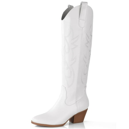 ElElax Cowboy Boots for Women Cowgirl Boots Low Chunky Heel Embroidered Pull On Side Zip Pointed Toe Western Boots
ElElax Cowboy Boots for Women Cowgirl Boots Low Chunky Heel Embroidered Pull On Side Zip Pointed Toe Western Boots