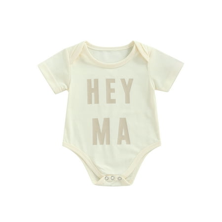 Suanret Infants Baby Boy Girl Summer Romper Newborn Short Sleeve Lettering Printing Pattern Round Neck Jumpsuit Bodysuit Outfit Milk Yellow 12-18 Months
Suanret Infants Baby Boy Girl Summer Romper Newborn Short Sleeve Lettering Printing Pattern Round Neck Jumpsuit Bodysuit Outfit Milk Yellow 12-18 Months