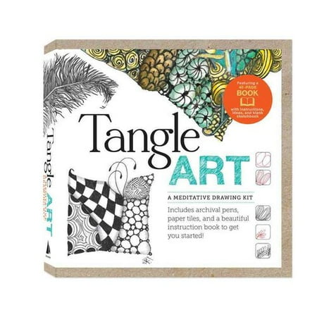 Tangle Art a Meditative Drawing Kit: A Meditative Drawing Kit: Includes Archival Pens, Paper Tiles, and a Beautiful Instruction Book to Get You Started!