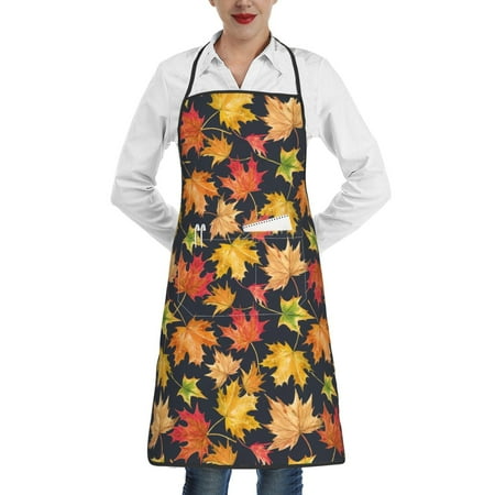 Gaeub Colorful Maple Leaves Kitchen Cooking Aprons Adjustable Bib Apron Waterdrop and Oil Resistant Kitchen Chef Apron for Women Men
Gaeub Colorful Maple Leaves Kitchen Cooking Aprons Adjustable Bib Apron Waterdrop and Oil Resistant Kitchen Chef Apron for Women Men