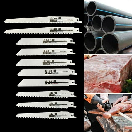 10Pcs Saw Blades Reciprocating Cut Saw Blade Bi-Metal Made Multipurposes Working
10Pcs Saw Blades Reciprocating Cut Saw Blade Bi-Metal Made Multipurposes Working