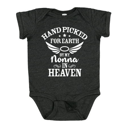 Inktastic Handpicked for Earth by My Nonna in Heaven with Angel Wings Gift Baby Boy or Baby Girl Bodysuit
Inktastic Handpicked for Earth by My Nonna in Heaven with Angel Wings Gift Baby Boy or Baby Girl Bodysuit