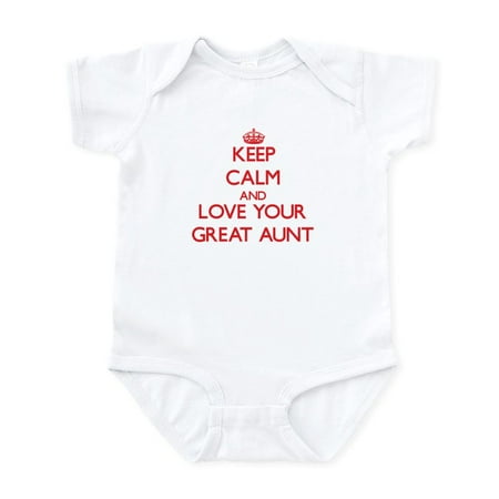 CafePress - Keep Calm And Love Your Great Aunt Body Suit - Baby Light Bodysuit Size Newborn - 24 Months
CafePress - Keep Calm And Love Your Great Aunt Body Suit - Baby Light Bodysuit Size Newborn - 24 Months