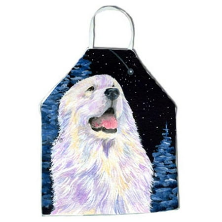 Starry Night Great Pyrenees Apron - 27 x 31 in.