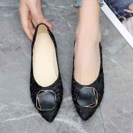 Women Shoes Spring And Summer Fashion Women Casual Shoes Cloth Shallow Mouth Flat Pointed Toe Low Heel Black 8.5
Women Shoes Spring And Summer Fashion Women Casual Shoes Cloth Shallow Mouth Flat Pointed Toe Low Heel Black 8.5