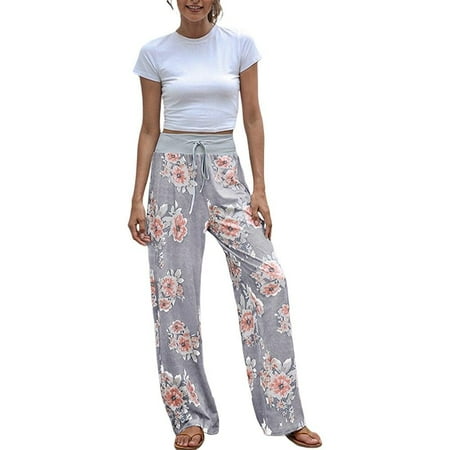 Fantadool Women Ultra Soft Breathable Stretchy Lightweight Wide Leg Lounges Drawstring Floral Print Yoga Pants Long Pajamas Bottoms
Fantadool Women Ultra Soft Breathable Stretchy Lightweight Wide Leg Lounges Drawstring Floral Print Yoga Pants Long Pajamas Bottoms