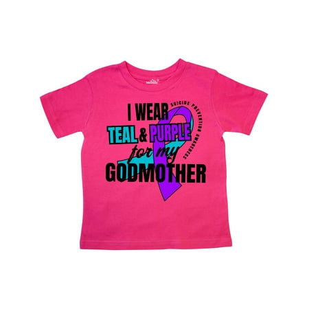 Inktastic Suicide Prevention I Wear Teal and Purple for My Godmother Gift Toddler Boy or Toddler Girl T-Shirt
Inktastic Suicide Prevention I Wear Teal and Purple for My Godmother Gift Toddler Boy or Toddler Girl T-Shirt