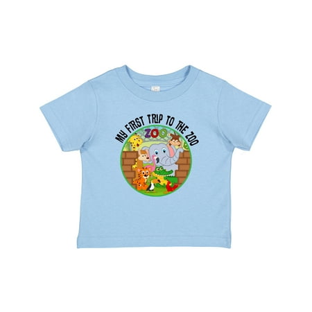 Inktastic First Trip to the Zoo Gift Baby Boy or Baby Girl T-Shirt
