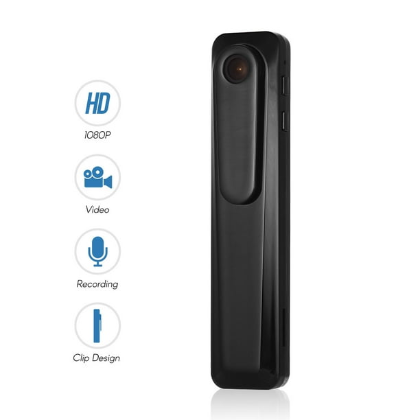 Mini Camera Pocket Cam Wearable Video Recorder Camcorder Support HD 1080P/720P Loop Photo Taking for Lectures Classes Meetings Interviews