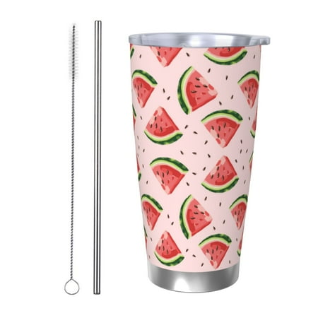 Susaid Hand Drawn Watermelon Print 20oz Car Cup Insulated Coffee Cup Fully Spill Proof Travel Coffee Mug Stainless Steel Tumbler for Work Home Outdoor Car-Straw Two-piece Set
Susaid Hand Drawn Watermelon Print 20oz Car Cup Insulated Coffee Cup Fully Spill Proof Travel Coffee Mug Stainless Steel Tumbler for Work Home Outdoor Car-Straw Two-piece Set