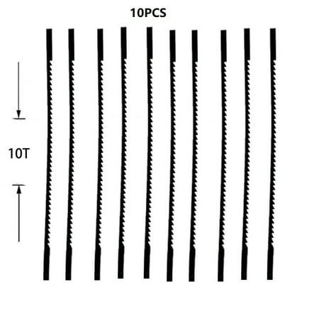 YEDYLY 10PCS 132mm Scroll Saw Blades 10/15/18/24 TPI for for All Machines Require 5in
YEDYLY 10PCS 132mm Scroll Saw Blades 10/15/18/24 TPI for for All Machines Require 5in