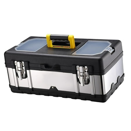 Stainless Steel Toolbox Repair Tools Storage Case Hardware Organizer Large Space Multifunction Storage Box for Household Car Trunks Garage 17inch
Stainless Steel Toolbox Repair Tools Storage Case Hardware Organizer Large Space Multifunction Storage Box for Household Car Trunks Garage 17inch
