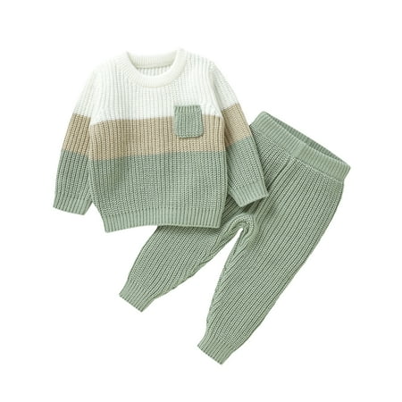 Toddler Girl Outfits Color Block Knit Sweater Shirt Top and Pants Cotton Warm Fall Winter Baby Boy Clothes
Toddler Girl Outfits Color Block Knit Sweater Shirt Top and Pants Cotton Warm Fall Winter Baby Boy Clothes