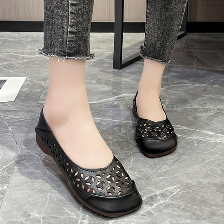 ERTUTUYI Womens Shoes Summer Casual Retro Hollow Breathable Comfortable Flat Casual Shoes Single Shoes Black 39
ERTUTUYI Womens Shoes Summer Casual Retro Hollow Breathable Comfortable Flat Casual Shoes Single Shoes Black 39