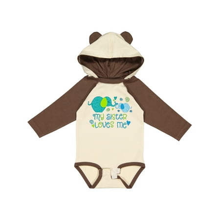 Inktastic My Sister Loves Me- Cute Elephants Gift Baby Boy or Baby Girl Long Sleeve Bodysuit
Inktastic My Sister Loves Me- Cute Elephants Gift Baby Boy or Baby Girl Long Sleeve Bodysuit