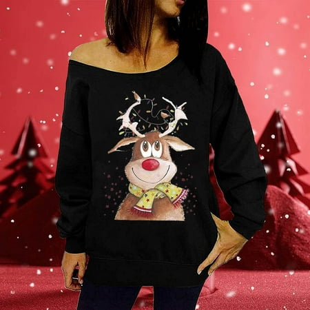 jsaierl Fall Sweatshirts for Women Off the Shoulder Crewneck Long Sleeve Cartoon Printed Christmas Sweatshirt Workout Tops for Women Comfy Sweatshirts for Party
jsaierl Fall Sweatshirts for Women Off the Shoulder Crewneck Long Sleeve Cartoon Printed Christmas Sweatshirt Workout Tops for Women Comfy Sweatshirts for Party